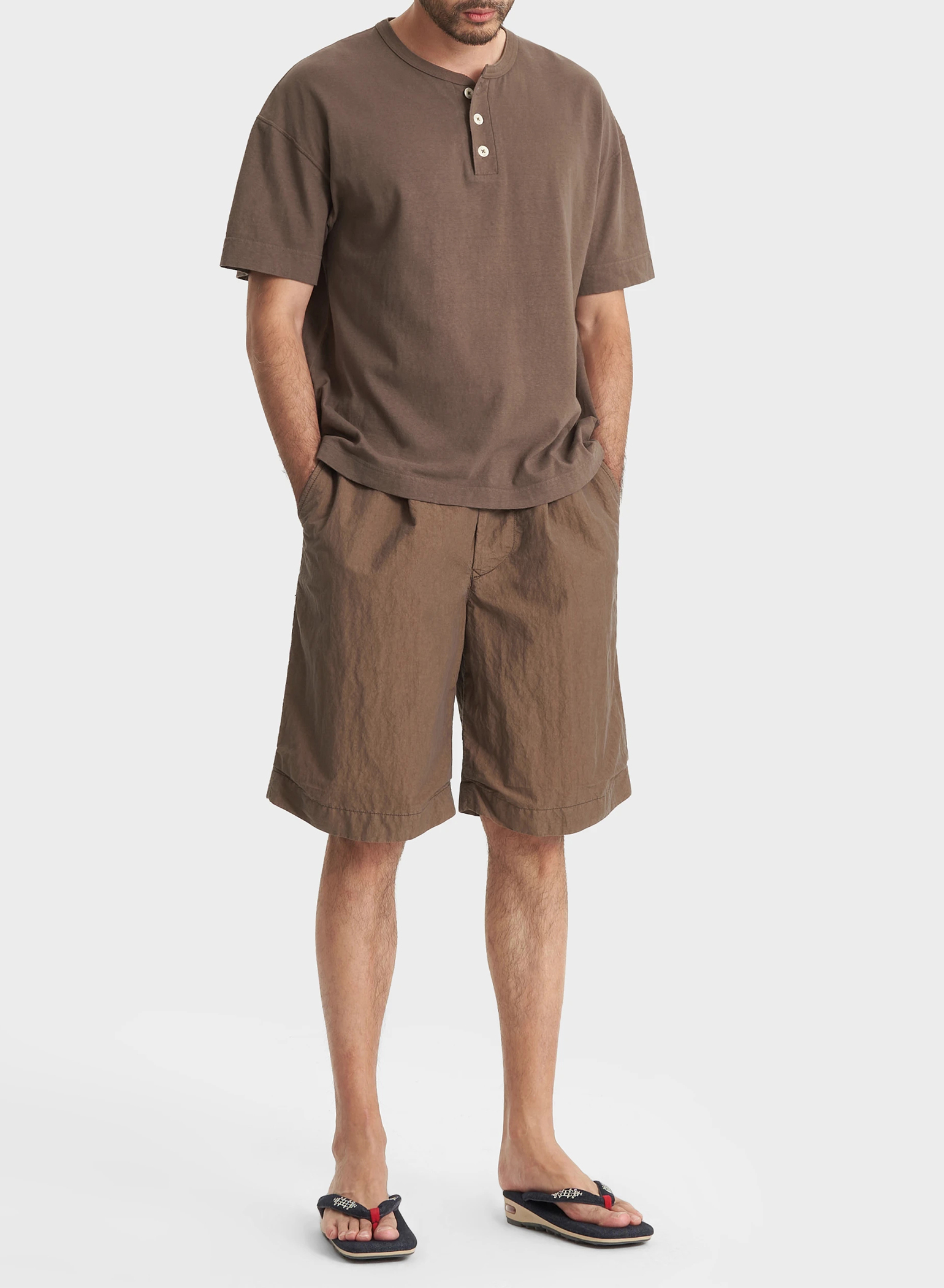 DENHAM(デンハム) |NATURAL DYE HENLEY TEE