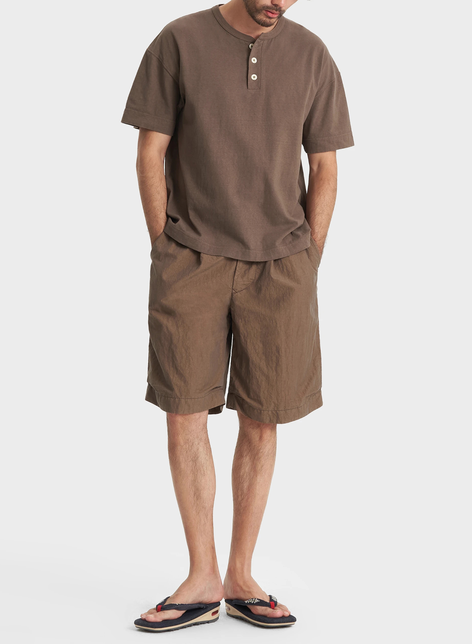 DENHAM(デンハム) |NATURAL DYE HENLEY TEE