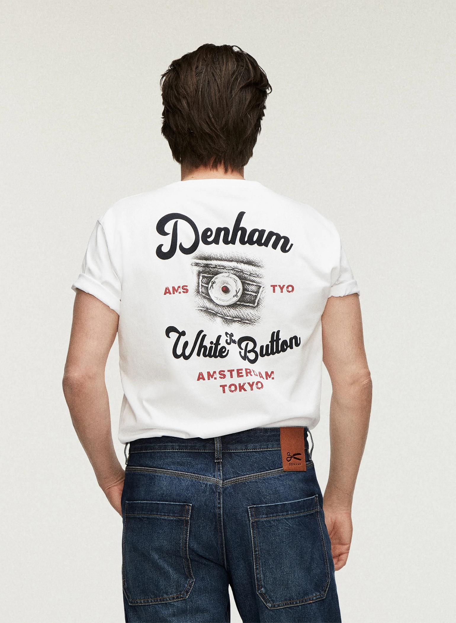 DENHAM(デンハム) |BUTTON SS TEE