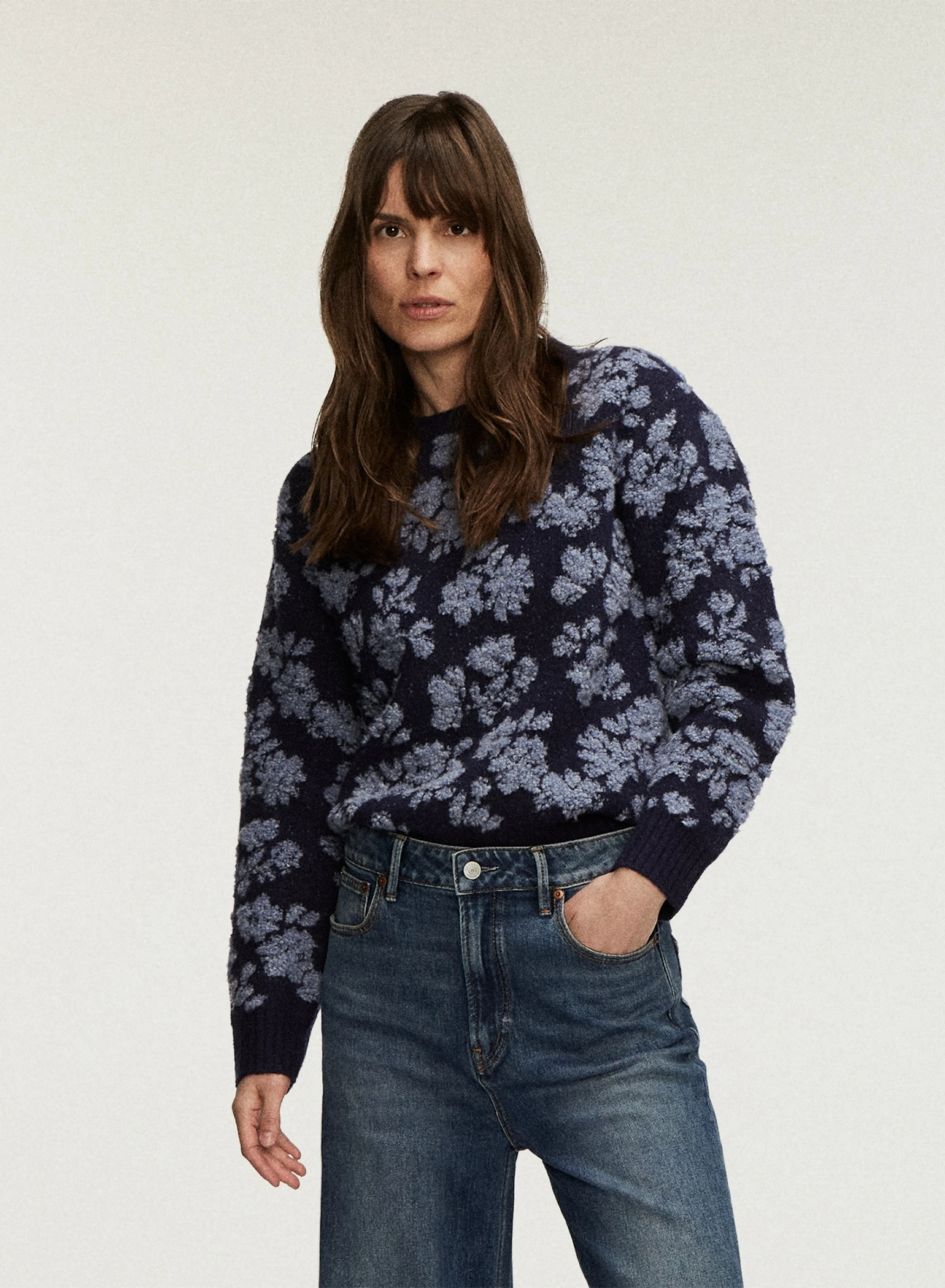 DENHAM(デンハム) |SAKURA JACQUARD CREW