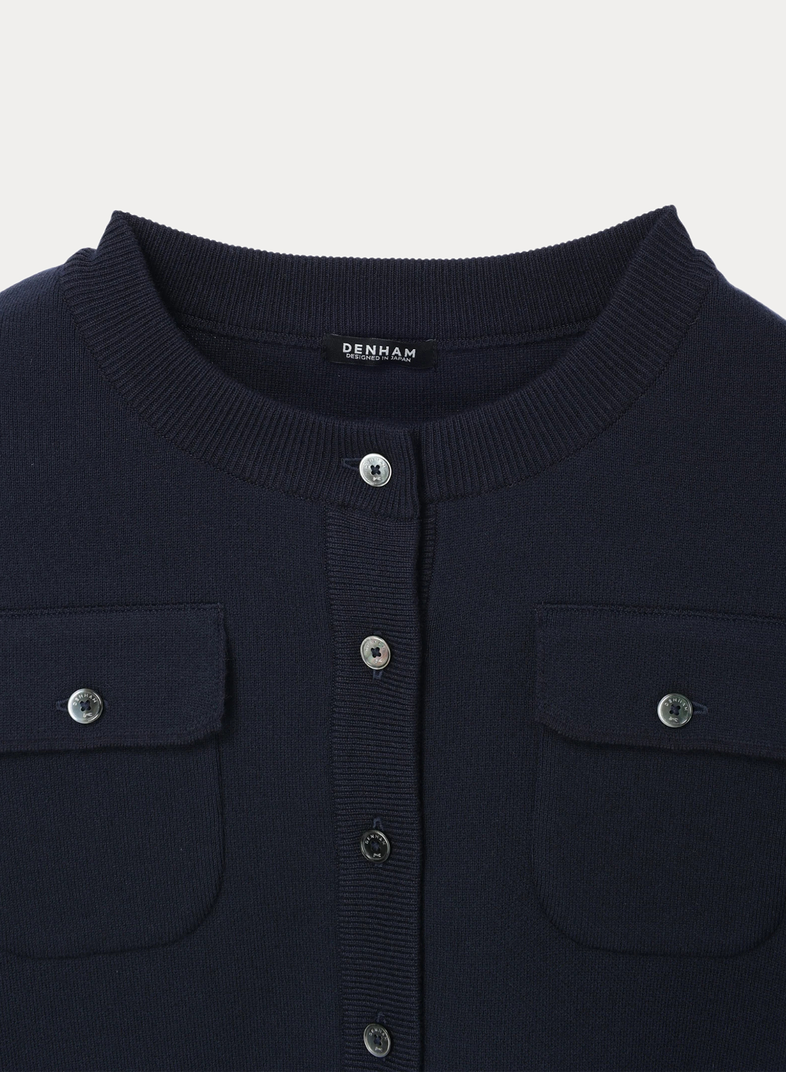 DENHAM(デンハム) |PRM KNIT CREW CARDIGAN